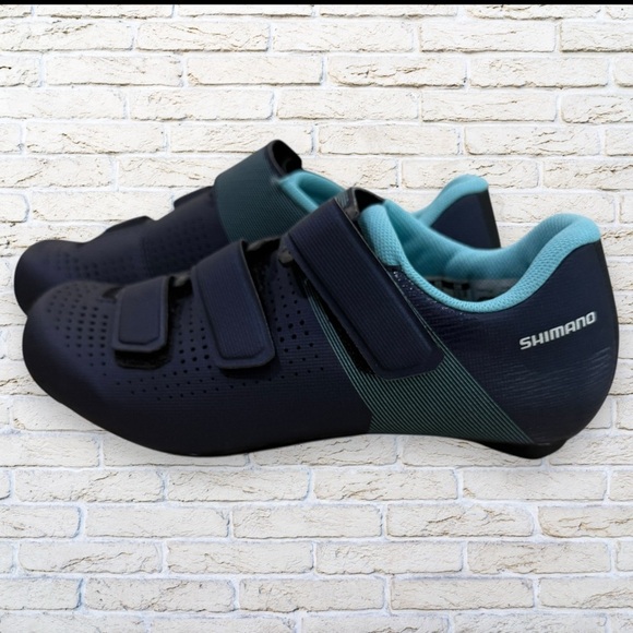 NWOT Shimano XC100 Women's Cycling Shoes Blue Size EU 37 US Womens‎ 5.5 - Picture 1 of 5